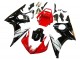 Online Rojo Blanco Negro Brillante Carenado Moto Yamaha YZF 600 R6 2005