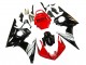 Online Rojo Blanco Negro Brillante Carenado Moto Yamaha YZF 600 R6 2005