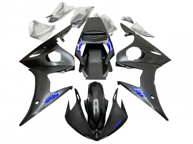 Online Negro Azul Carenado Moto Yamaha YZF 600 R6 2005