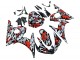 Online Negro Rojo Gris Camouflage Carenado Moto Yamaha YZF 600 R6 2005