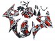 Online Negro Rojo Gris Camouflage Carenado Moto Yamaha YZF 600 R6 2005