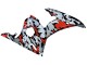 Online Negro Rojo Gris Camouflage Carenado Moto Yamaha YZF 600 R6 2005