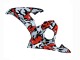 Online Negro Rojo Gris Camouflage Carenado Moto Yamaha YZF 600 R6 2005