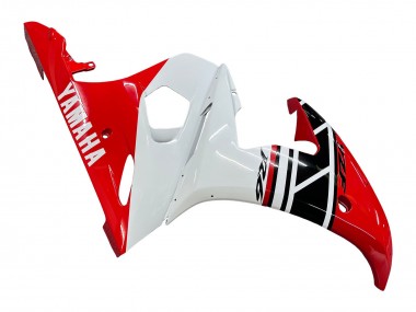 Online Blanco Rojo Negro Brillante Carenado Moto Yamaha YZF 600 R6 2005