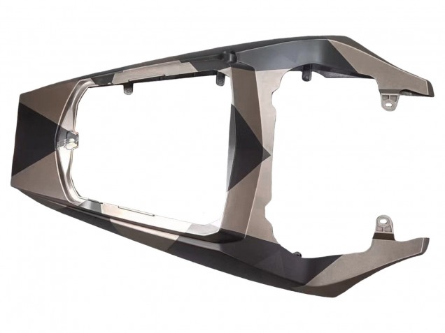 Online Negro Mate Gris Geométrico Carenado Moto Yamaha YZF 600 R6 2005