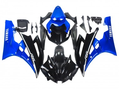 Online Azul Negro Brillante Carenado Moto Yamaha YZF 600 R6 2006-2007