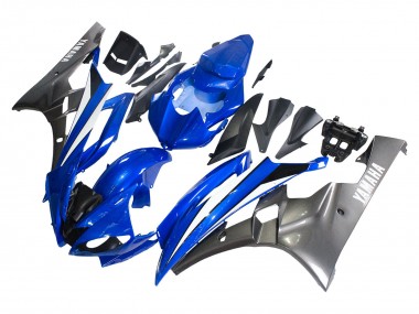 Online Azul Blanco Negro Brillante Carenado Moto Yamaha YZF 600 R6 2006-2007