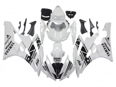 Online Blanco Negro Brillante Motul Michelin Carenado Moto Yamaha YZF 600 R6 2006-2007