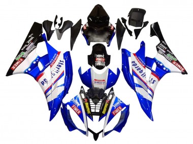 Online Blanco Azul Negro Fimer Volvo Yamalube Sterilgarda Carenado Moto Yamaha YZF 600 R6 2006-2007