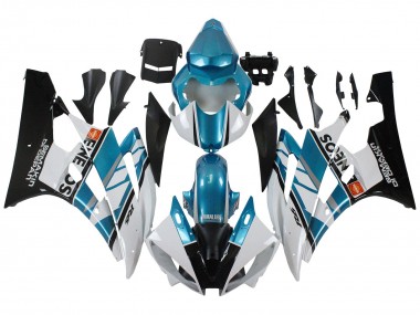 Online Blanco Azul Negro Semakin Didepan ENEOS Carenado Moto Yamaha YZF 600 R6 2006-2007