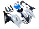 Online Blanco Azul Negro Brillante Carenados Moto Yamaha YZF 600 R6 2008-2016