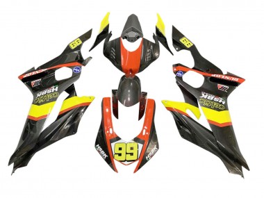 Online Amarillo Naranja Negro FibraCarbono Estilo Carenado Moto Yamaha YZF 600 R6 2008-2016