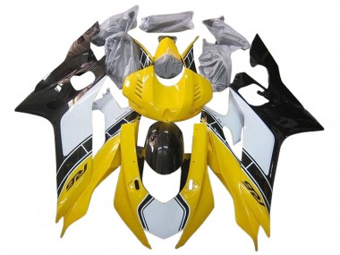 Online Blanco Amarillo Negro Brillante Carenado Moto Yamaha YZF 600 R6 2017-2023