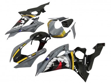 Online Gris Amarillo Negro Brillante Tiburón Carenado Moto Yamaha YZF 600 R6 2017-2023