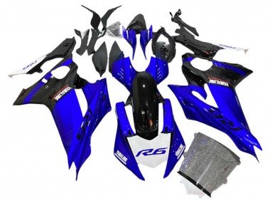 Online Azul Negro Blanco Carenado Moto Yamaha YZF 600 R6 2017-2023