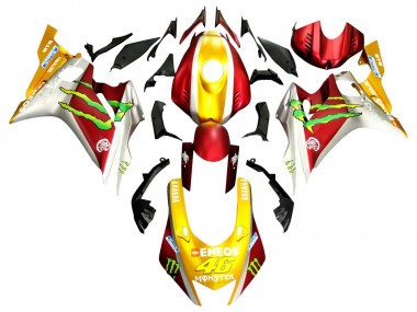 Online Oro Rojo Verde Monstruo Carenado Moto Yamaha YZF 600 R6 2017-2023