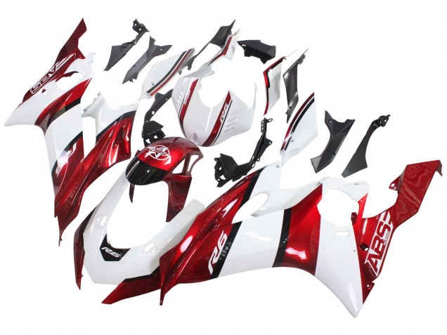 Online Blanco Rojo Negro Carenado Moto Yamaha YZF 600 R6 2017-2023