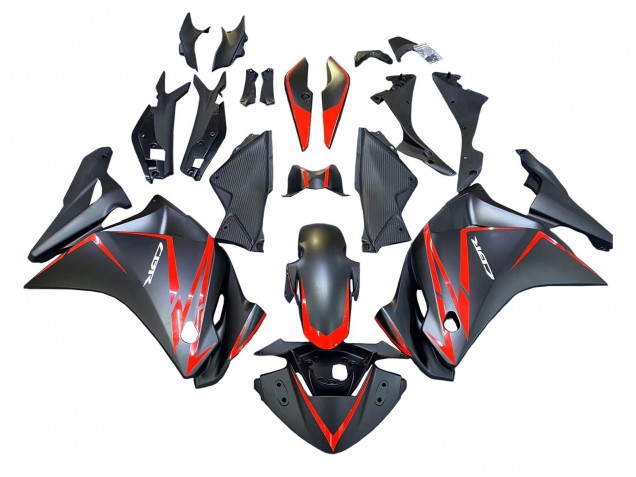 Online Negro Mate Rojo Raya Carenado Moto Honda CBR250RR 2011-2015