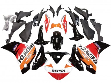 Online Naranja Blanco Rojo Negro Lustroso HRC Repsol Carenado Moto Honda CBR250RR 2011-2015