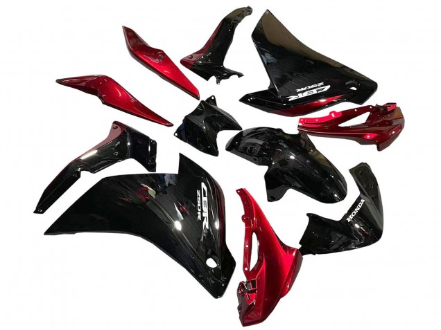 Online Negro Brillante Rojo Carenado Moto Honda CBR250RR 2011-2015
