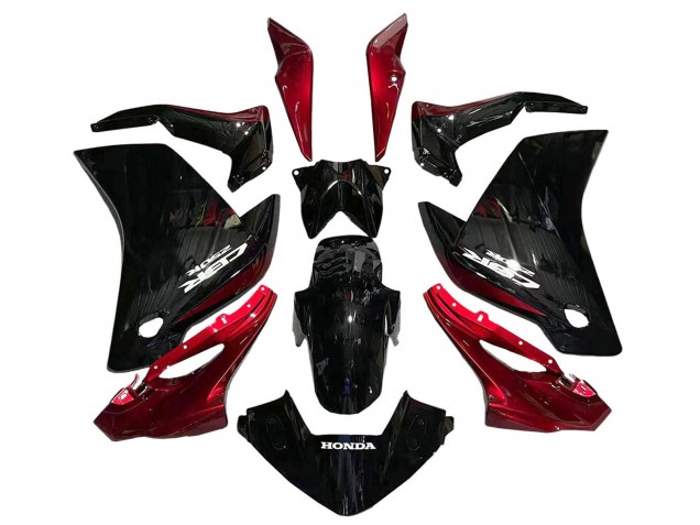 Online Negro Brillante Rojo Carenado Moto Honda CBR250RR 2011-2015