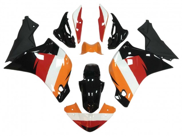 Online Naranja Blanco Rojo Negro Brillante Carenado Moto Honda CBR250RR 2011-2015
