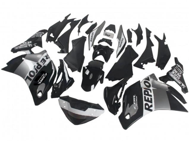 Online Plata Blanco Negro Brillante Repsol Carenado Moto Honda CBR250RR 2011-2015