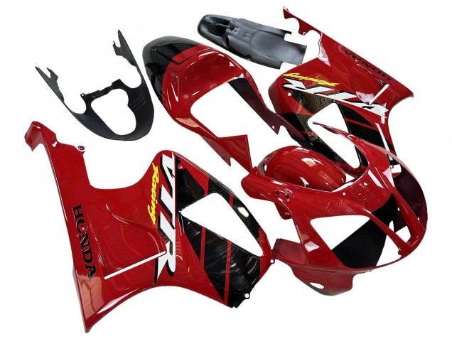 Online Rojo Negro Raya Carrera Carenado Moto Honda VTR1000 2000-2006