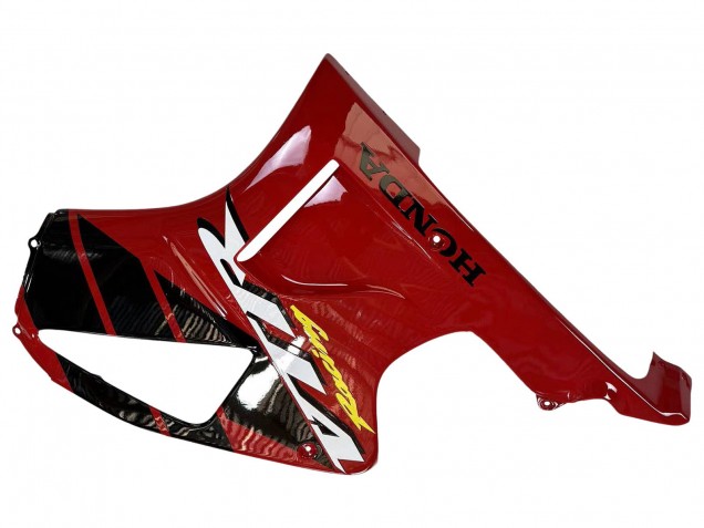 Online Rojo Negro Raya Carrera Carenado Moto Honda VTR1000 2000-2006