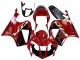 Online Rojo Negro Raya Carrera Carenado Moto Honda VTR1000 2000-2006