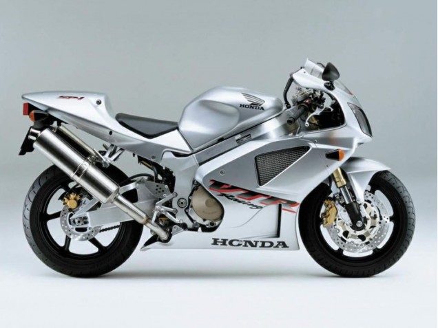 Online Plata Blanco Carrera Carenado Moto Honda VTR1000 2000-2006