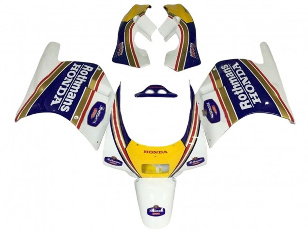 Online Blanco Amarillo Azul Rothmans Carenado Moto Honda NSR250R 1988-1989