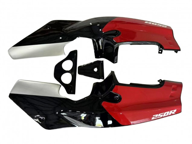 Online Plata Rojo Negro Brillante Carenado Moto Honda NSR250R 1988-1989
