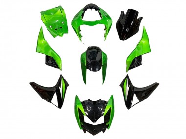 Online Verde Negro Brillante Carenado Moto Kawasaki Z1000 2003-2006