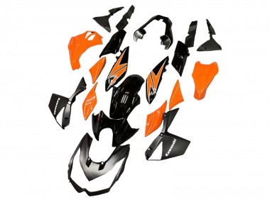 Online Naranja Negro Brillante Carenado Moto Kawasaki Z1000 2010-2013