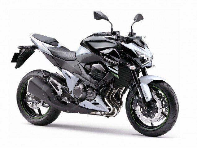 Online Blanco Negro Brillante Verde Carenado Moto Kawasaki Z800 2013-2018