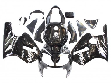 Online Negro Brillante Blanco Elf Nieve Carenado Moto Kawasaki ZX12R 2000-2001