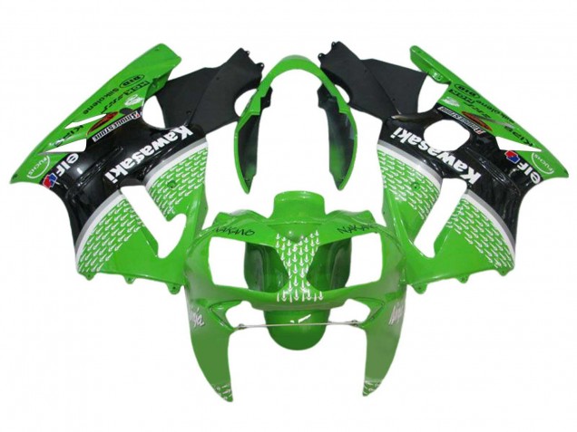 Online Verde Negro Blanco Carenado Moto Kawasaki ZX12R 2002-2006