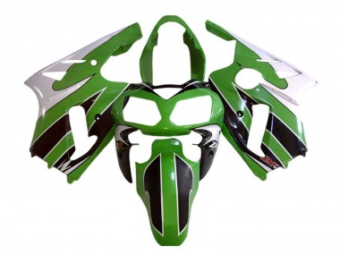 Online Blanco Verde Negro Carenado Moto Kawasaki ZX12R 2002-2006