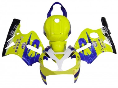 Online Amarillo Blanco Azul Corona Extra Carenado Moto Kawasaki ZX12R 2002-2006