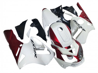 Online Blanco Rojo Negro Carenado Moto Kawasaki ZX12R 2002-2006