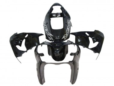 Online Negro Brillante Carenado Moto Kawasaki ZX9R 2000-2001