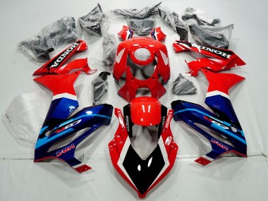 Online Carenados Moto Honda CBR650R 2019-2020 - Rojo Blanco Azul Negro Brillante HRC