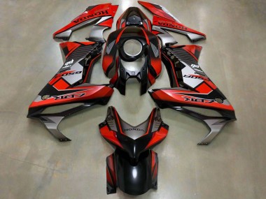 Online Carenados Moto Honda CBR650R 2021-2023 - Rojo Plata Negro Brillante