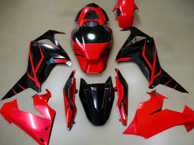 Online Carenados Moto Honda CBR650R 2021-2023 - Rojo Negro Brillante Raya