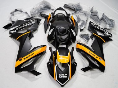 Online Carenados Moto Honda CBR650R 2021-2023 - Negro Mate Amarillo HRC