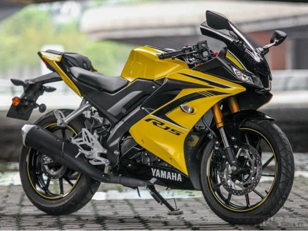Online Amarillo Negro Carenado Moto Yamaha YZF R15 2018-2024