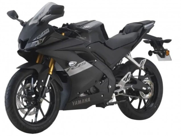 Online Negro Mate Plata Carenado Moto Yamaha YZF R15 2018-2024