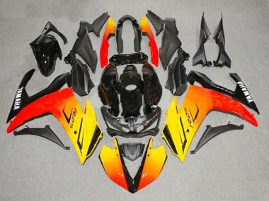 Online Amarillo Rojo Negro Carenado Moto Yamaha YZF R3/R25 2015-2018