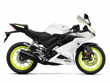 Online Blanco Amarillo Carenado Moto Yamaha YZF R125 2019-2024